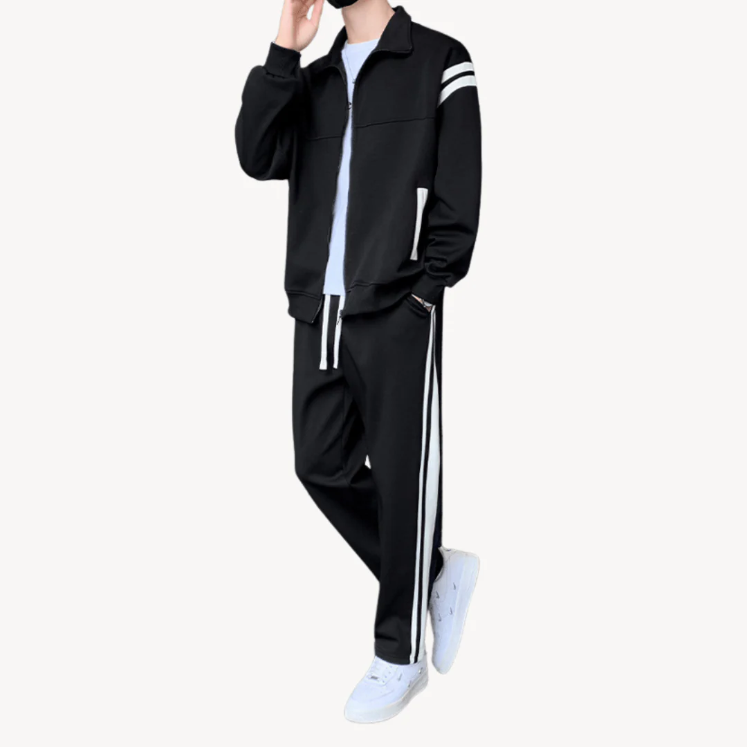 Hasan® | Men Winter Tracksuits With Contrast Stripe Detail - Image 5
