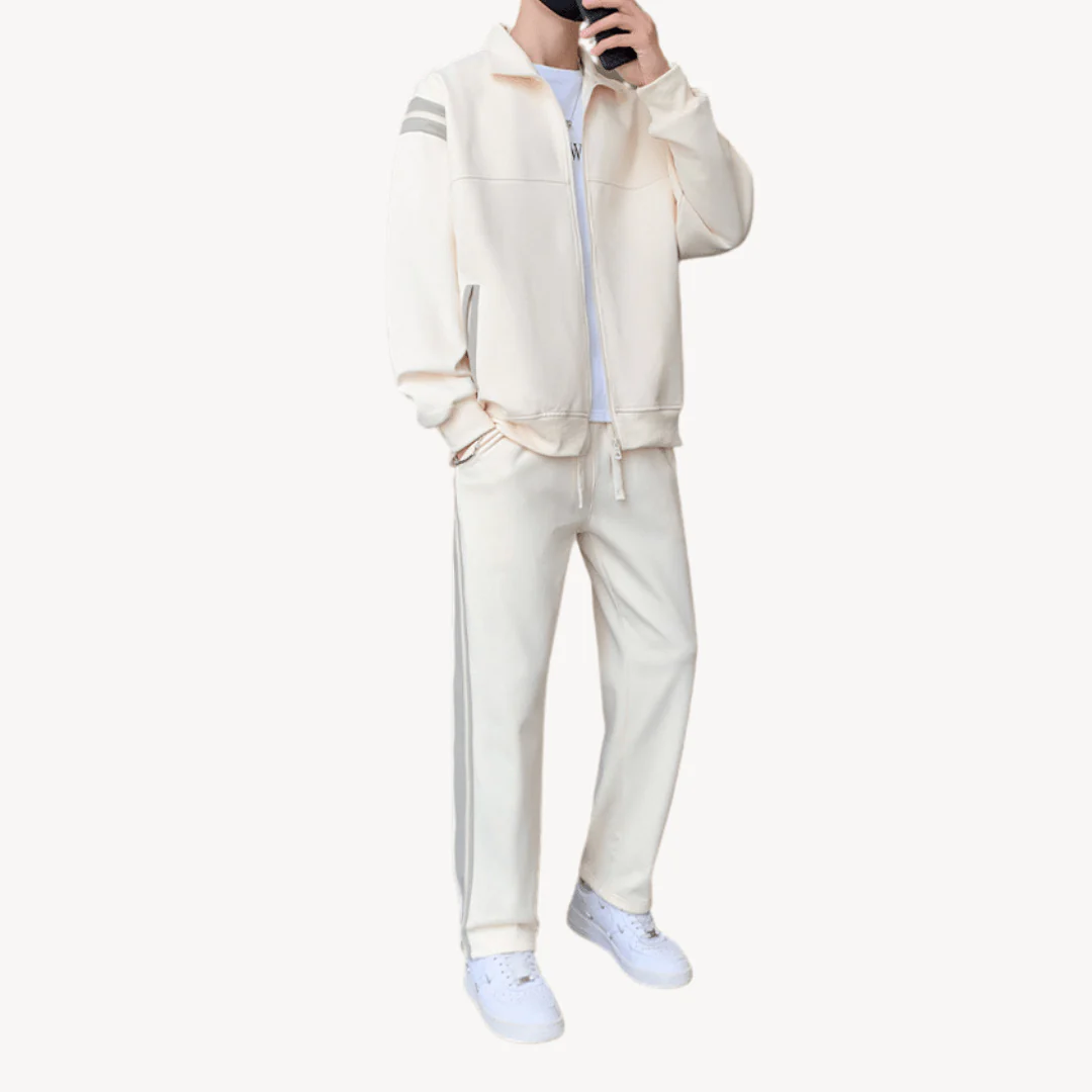 Hasan® | Men Winter Tracksuits With Contrast Stripe Detail - Image 6