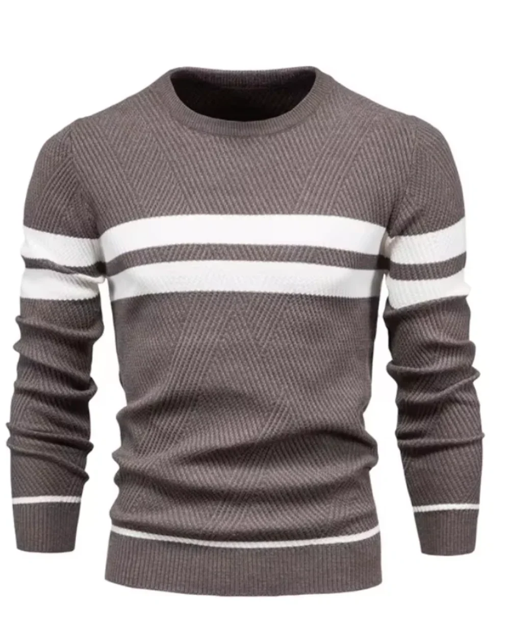 Hawke | Stylish Men's Sweater With Stripes - Image 4