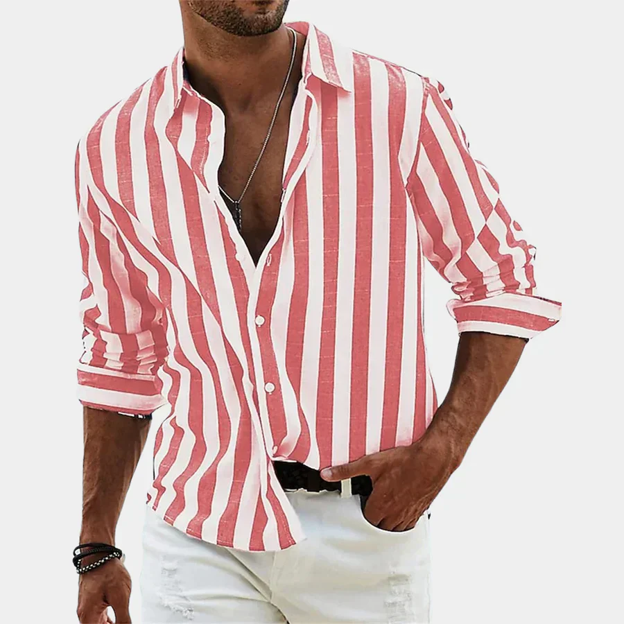 Hawthorne® | Long Striped Men's Shirt - Image 4