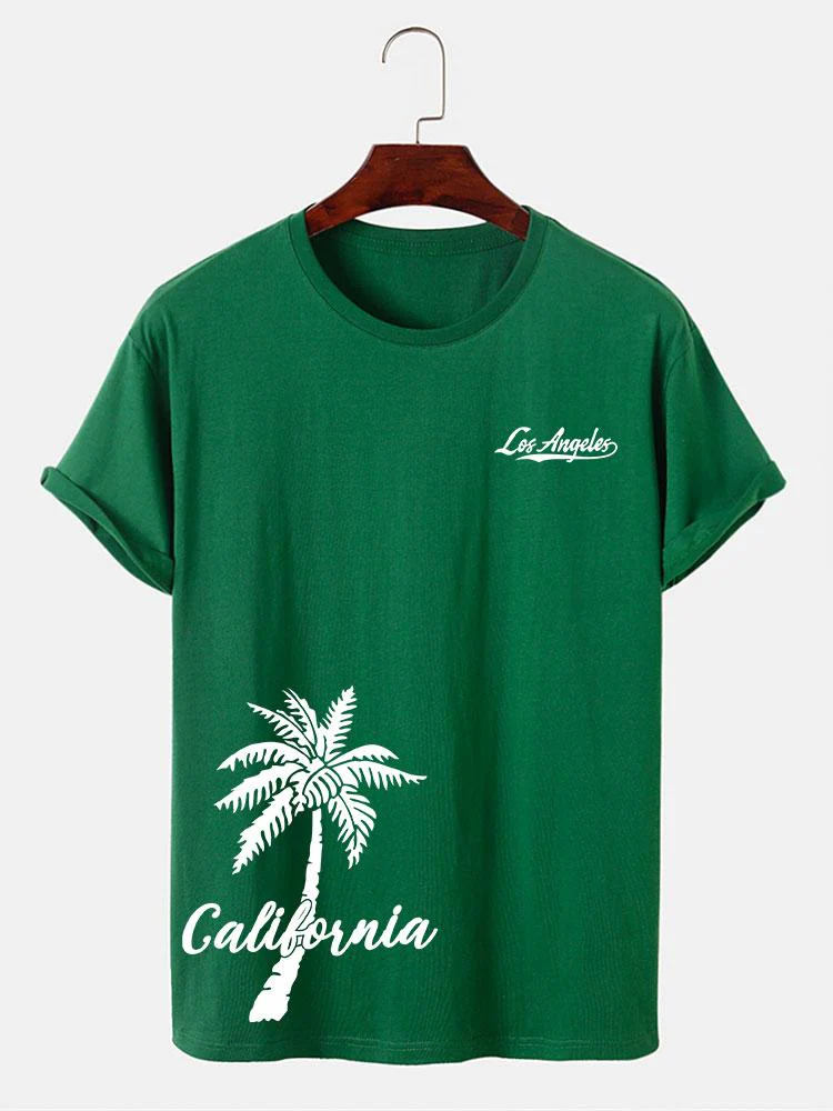 Heath® | California Palm Tree Print T-Shirt - Image 11