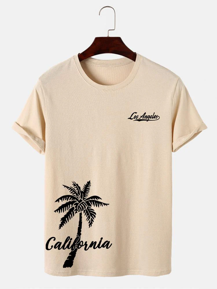 Heath® | California Palm Tree Print T-Shirt - Image 3