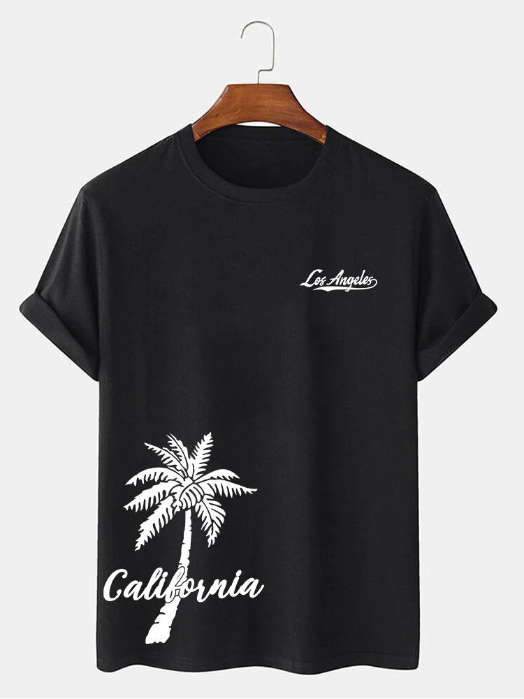 Heath® | California Palm Tree Print T-Shirt - Image 4