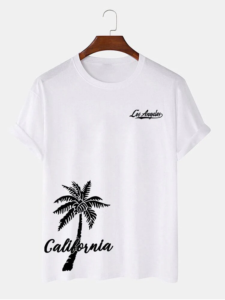 Heath® | California Palm Tree Print T-Shirt - Image 5