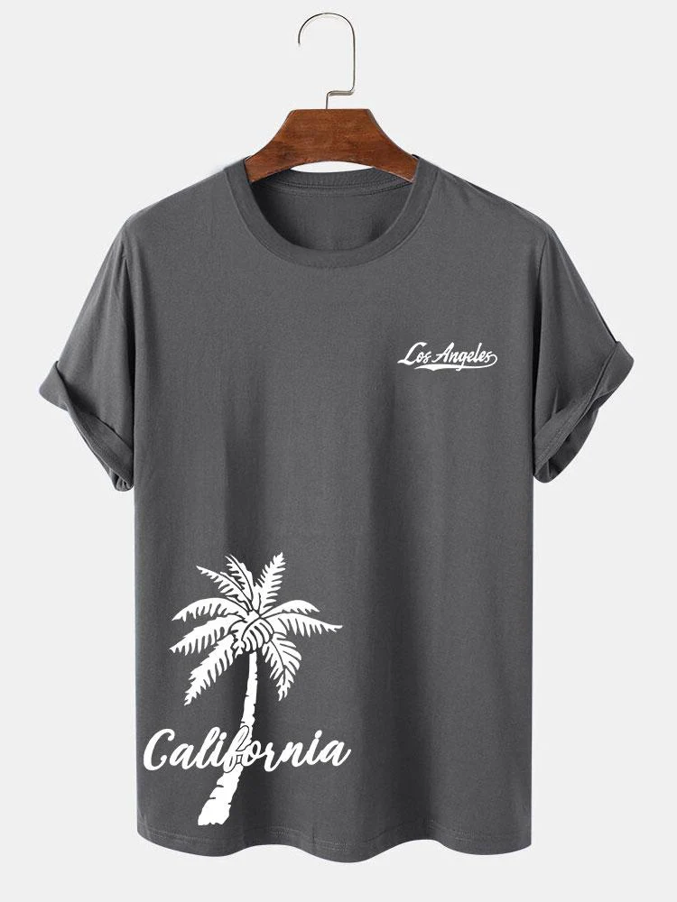 Heath® | California Palm Tree Print T-Shirt - Image 7