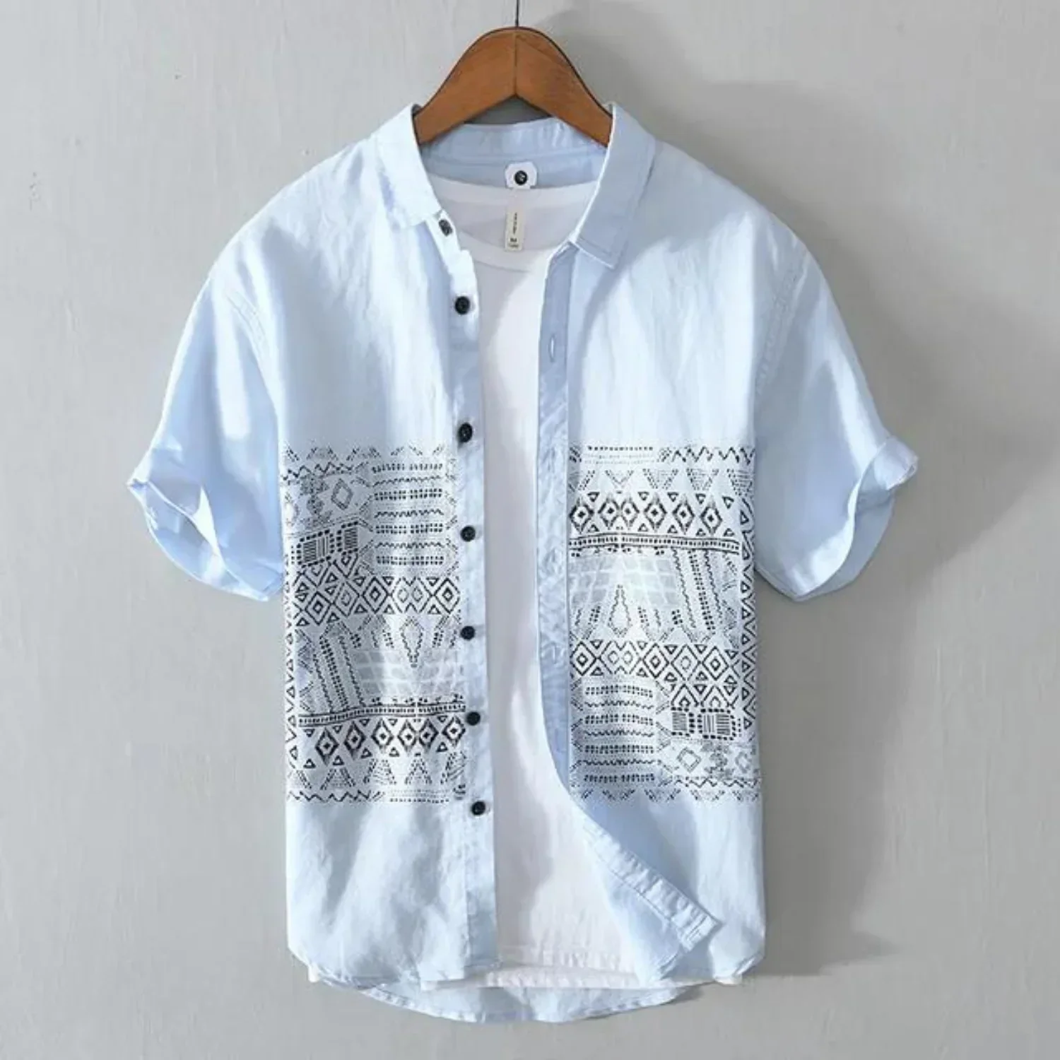 Hector® | Printed Linen Men's Shirt - Image 2