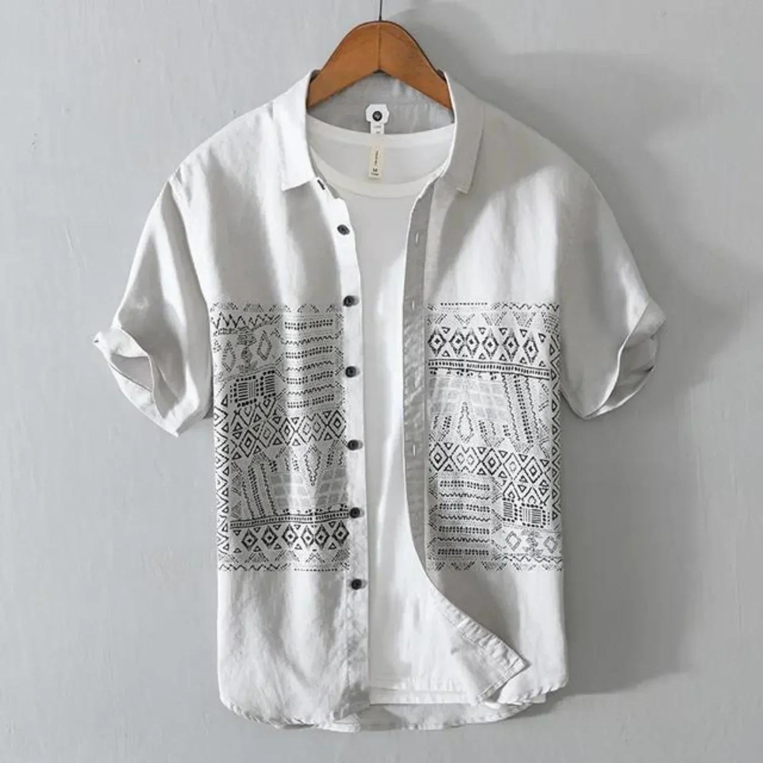 Hector® | Printed Linen Men's Shirt - Image 3