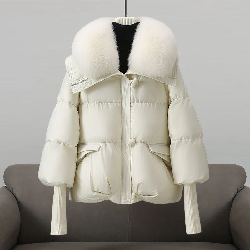 Héctor | Women's fur-trimmed quilted puffer jacket - Image 2