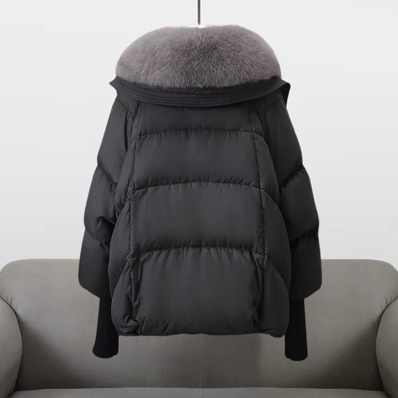 Héctor | Women's fur-trimmed quilted puffer jacket - Image 4