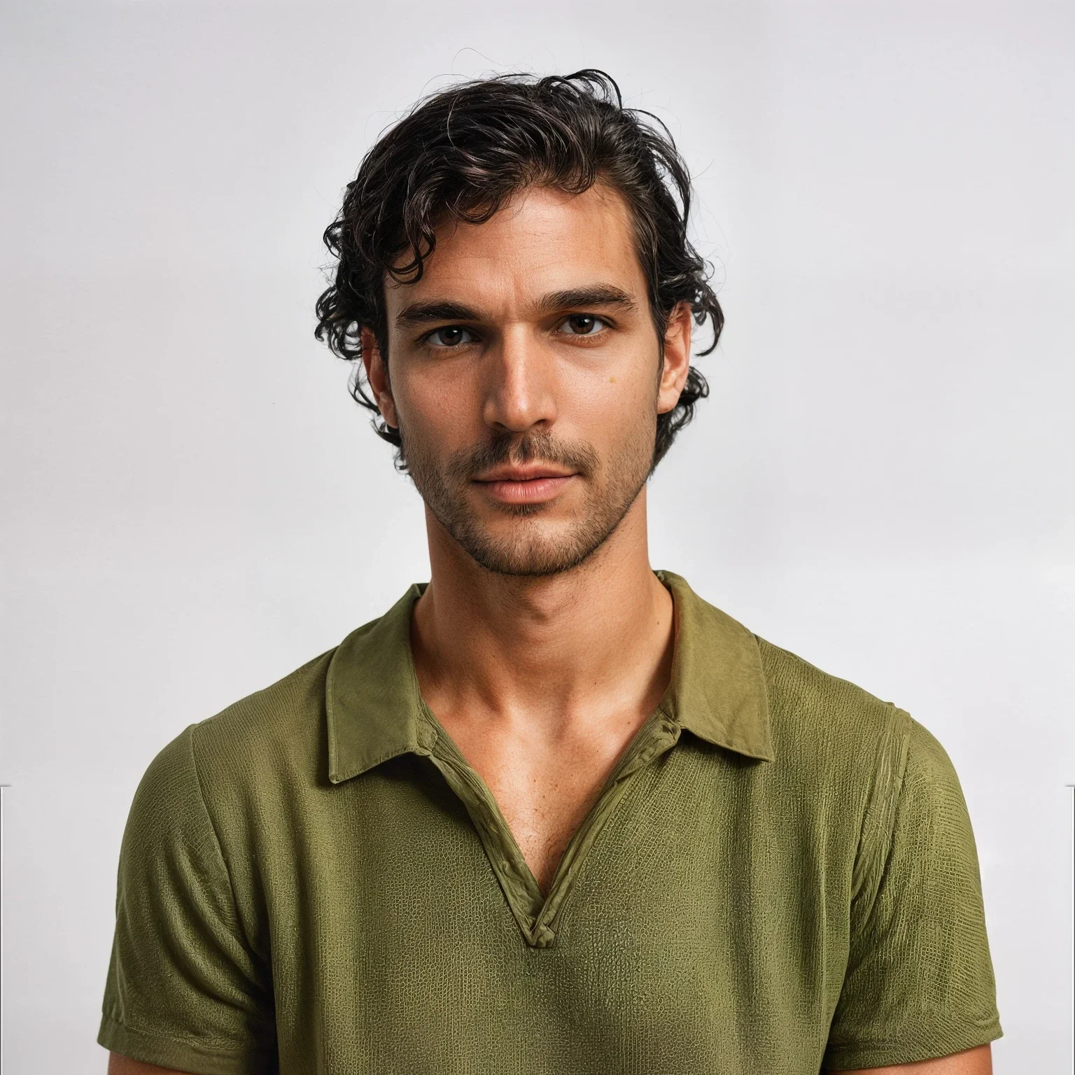 Heladio® | Textured Polo Shirt - Image 2
