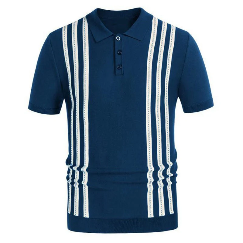 Helier® | Striped Casual Polo - Image 2