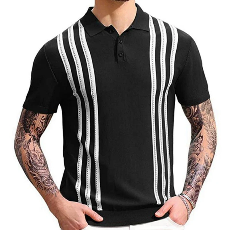 Helier® | Striped Casual Polo - Image 5