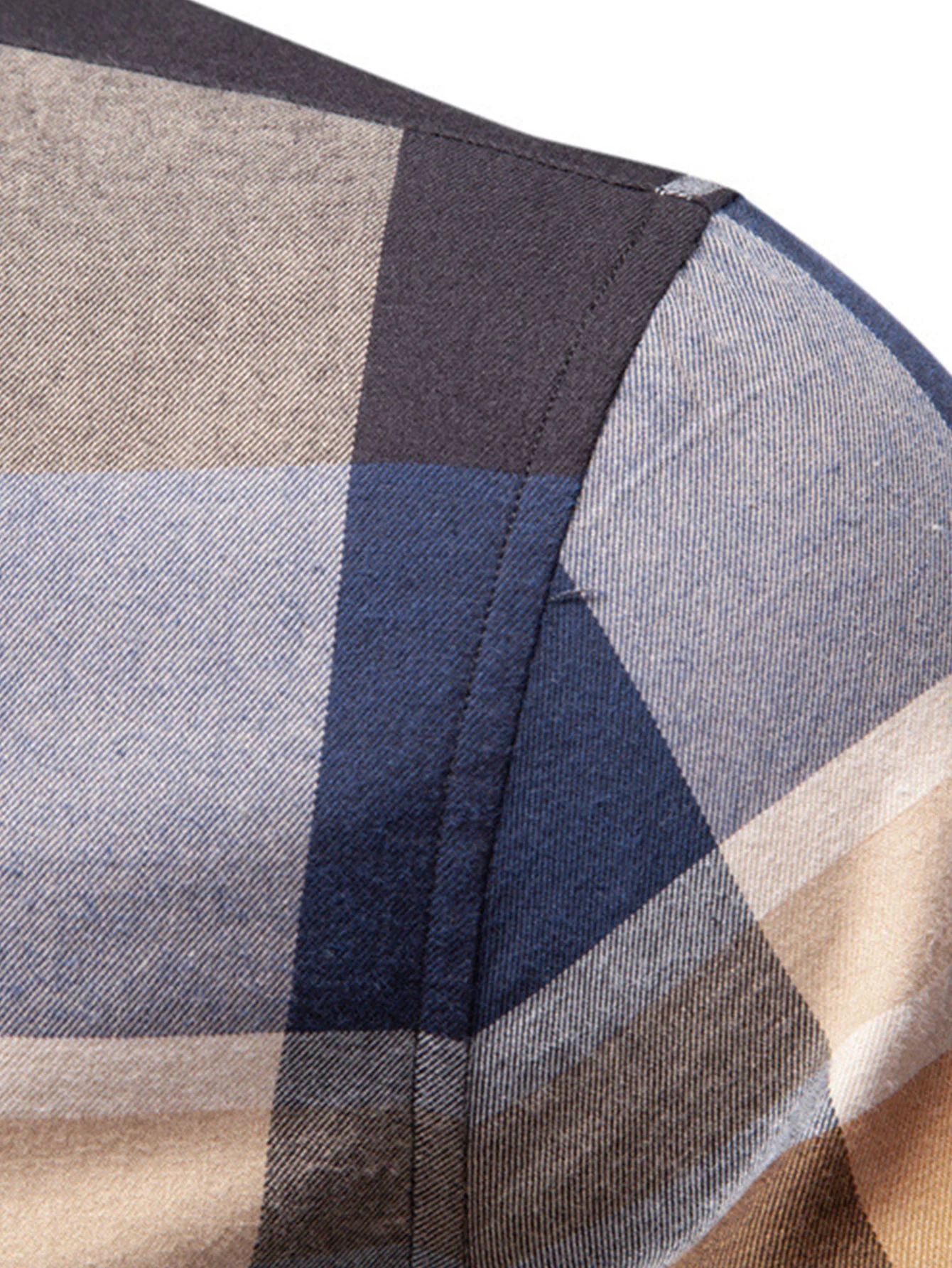 Heliodoro® | Long Sleeve Cotton Plaid Button Up Shirt - Image 4