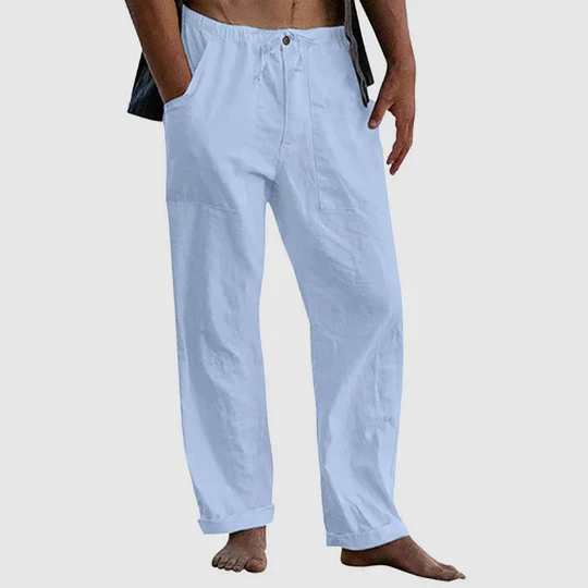 Helios® | Linen Trousers With Drawstring - Image 5