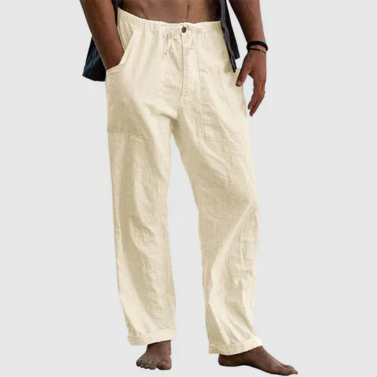 Helios® | Linen Trousers With Drawstring - Image 6