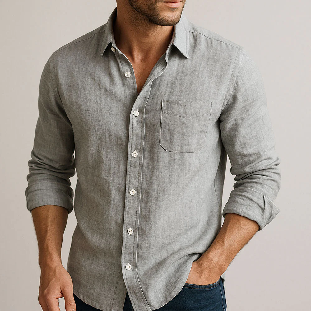 Hello ESSENTIAL LINEN SHIRT - Image 3