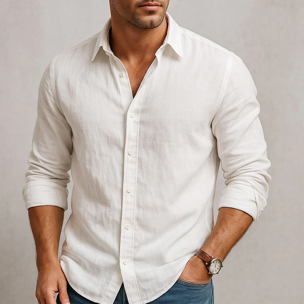 Hello ESSENTIAL LINEN SHIRT - Image 5