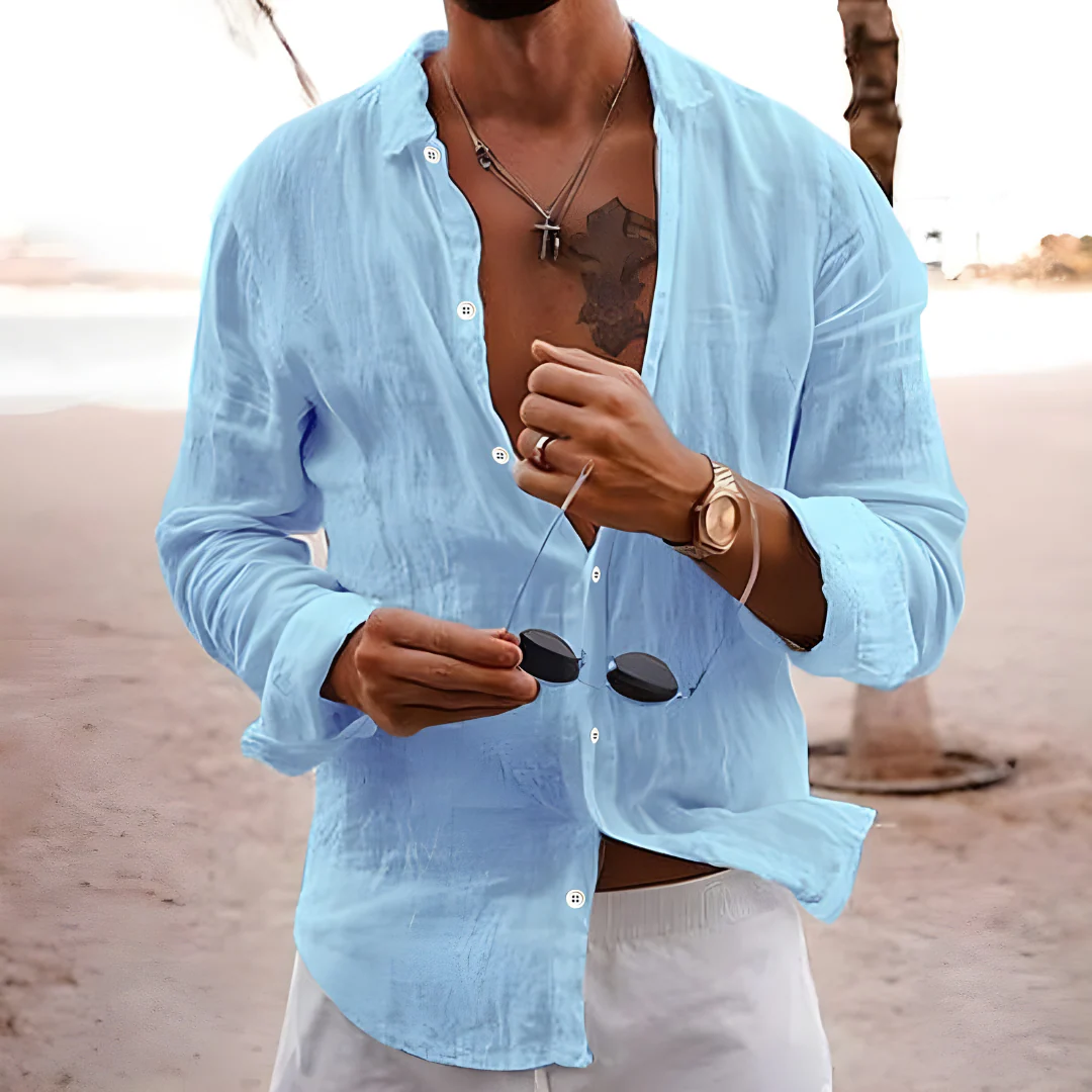 Hello Natural Cotton Summer Shirt - Image 3