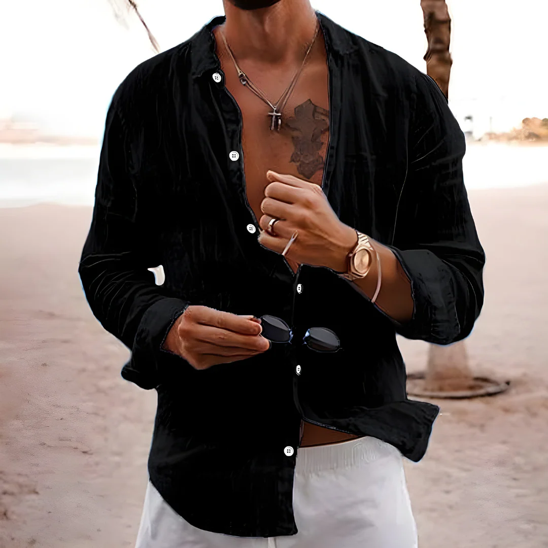 Hello Natural Cotton Summer Shirt - Image 5