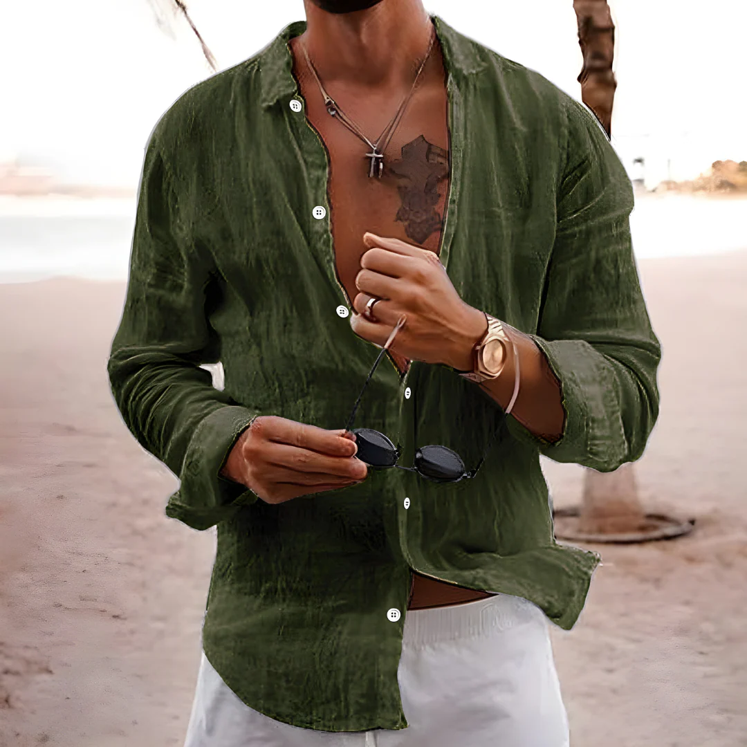 Hello Natural Cotton Summer Shirt - Image 6