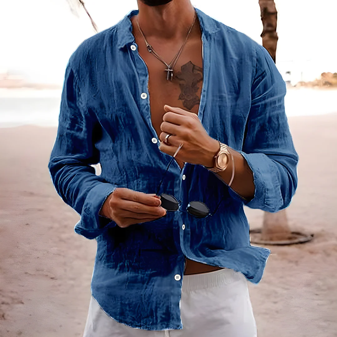 Hello Natural Cotton Summer Shirt - Image 7