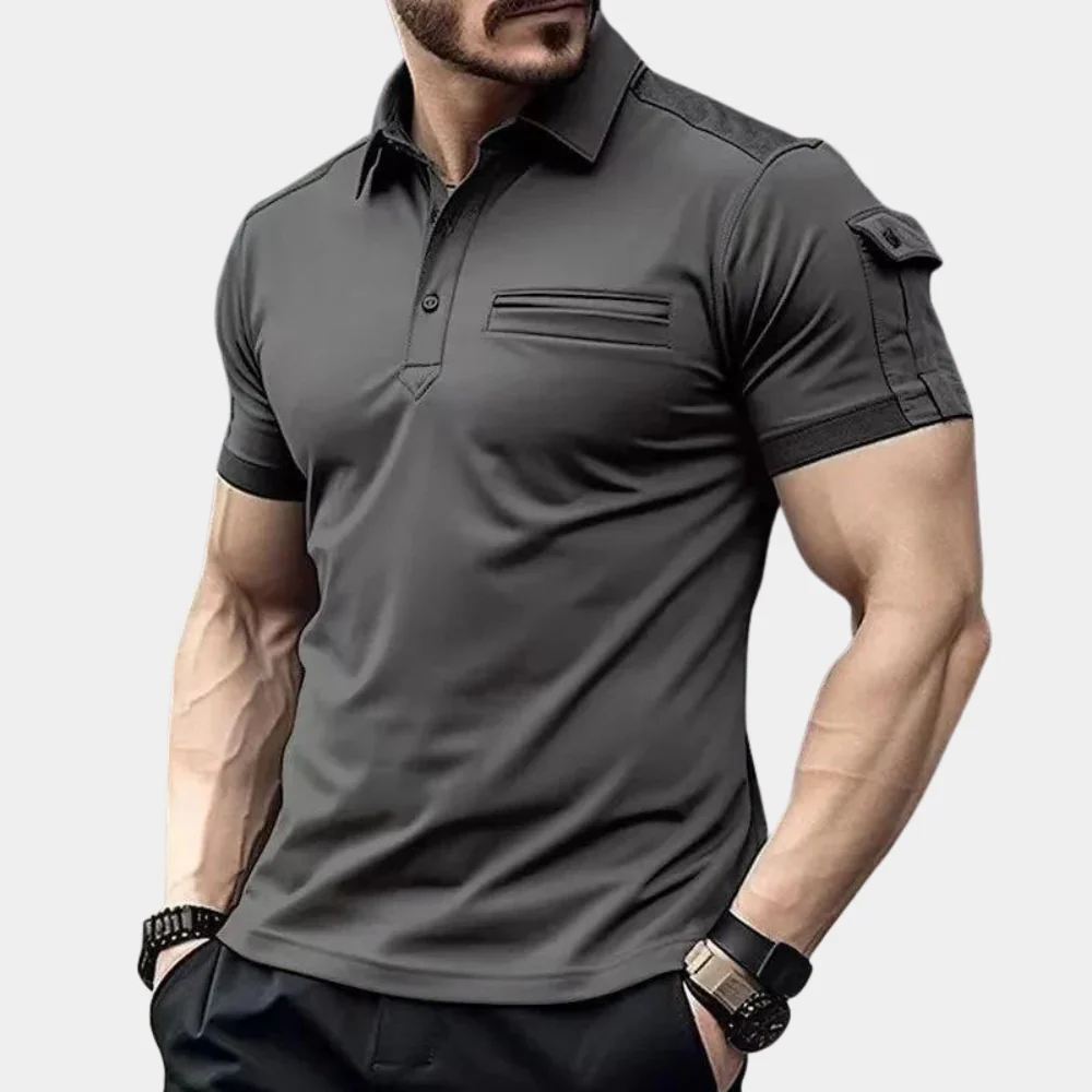 Henley® | Men'S Breathable Polo Shirt - Image 4