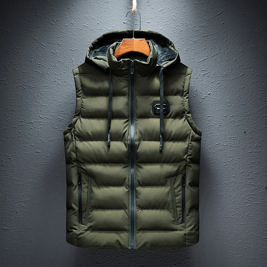 Henrik | Soft quilted cardigan with stand-up collar - Image 2
