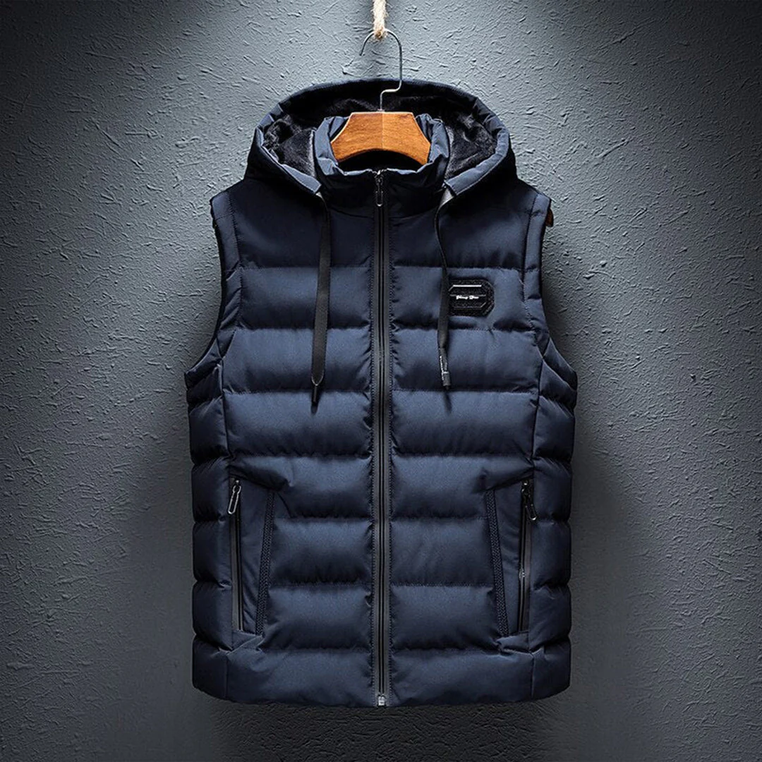 Henrik | Soft quilted cardigan with stand-up collar - Image 3