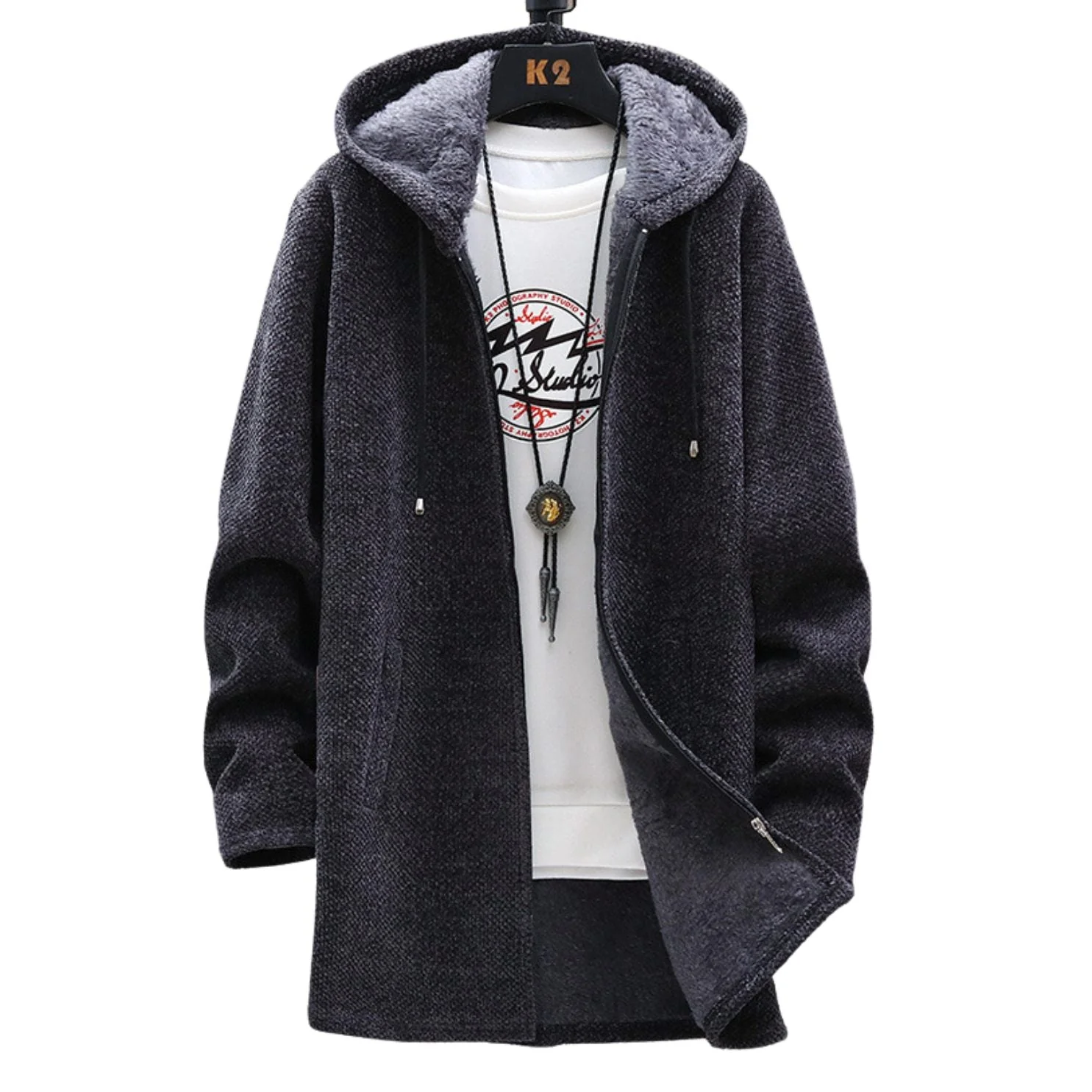 Heol | Plush hoodie with warm fleece lining for women - Image 2