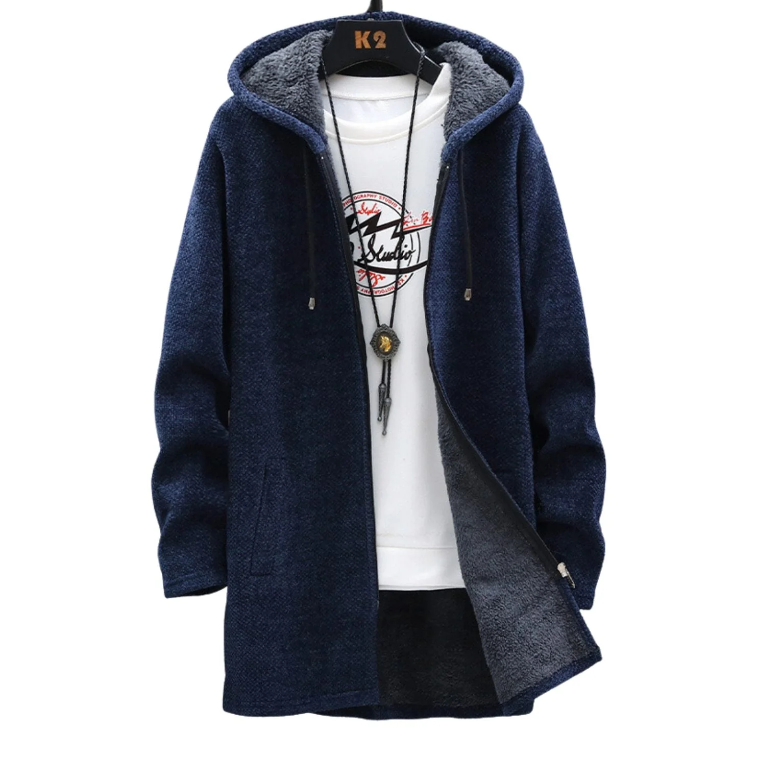 Heol | Plush hoodie with warm fleece lining for women - Image 3