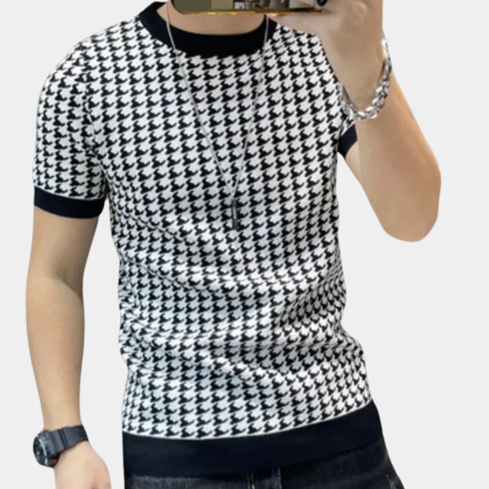 Herbert® | Men'S Houndstooth Style Shirt - Image 3