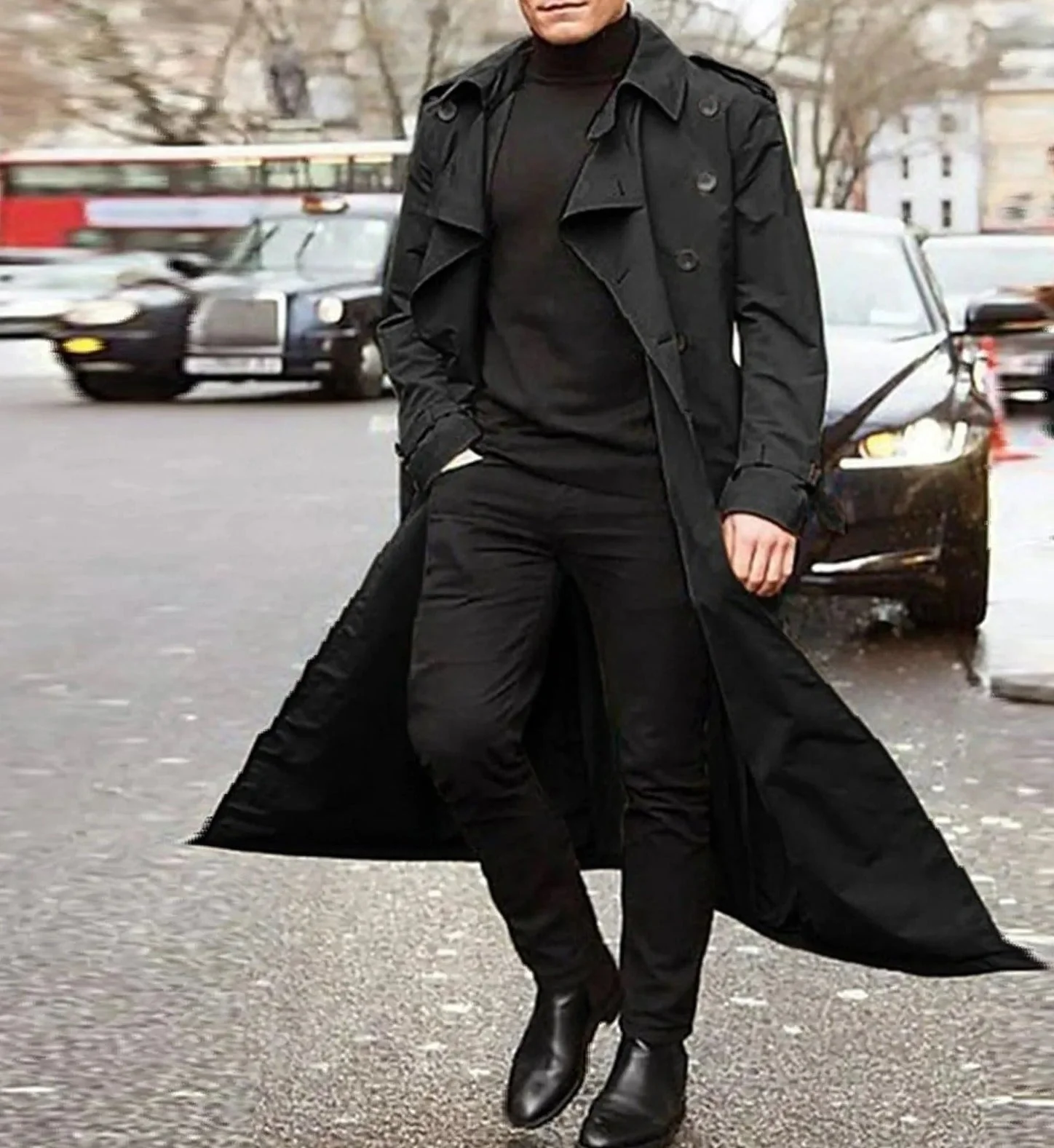 Herbert® | Modern long classic trench coat - Image 3