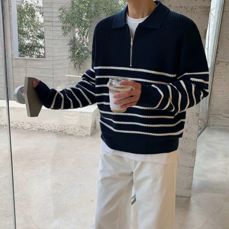 Herbert® | Modern Striped Knitted Sweater For Men: Stylish And Comfortable - Image 3
