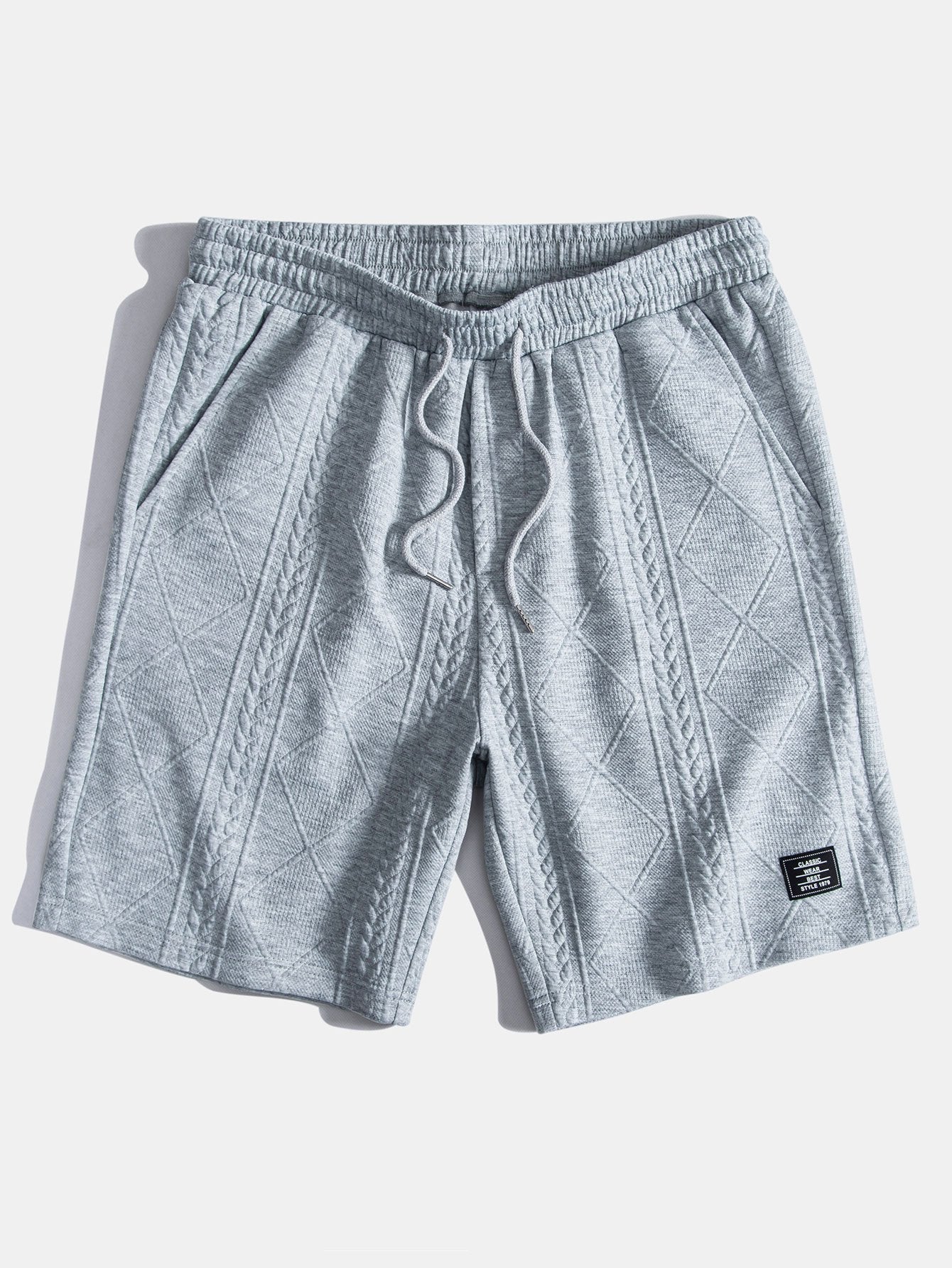 Herberto® | Geometric Jacquard Drawstring Shorts - Image 5