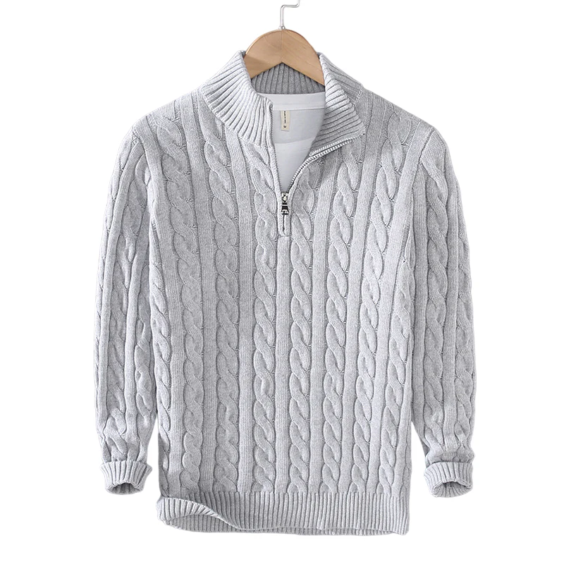 Herberto® | Quarter-Zip Knitted Jumper - Image 13