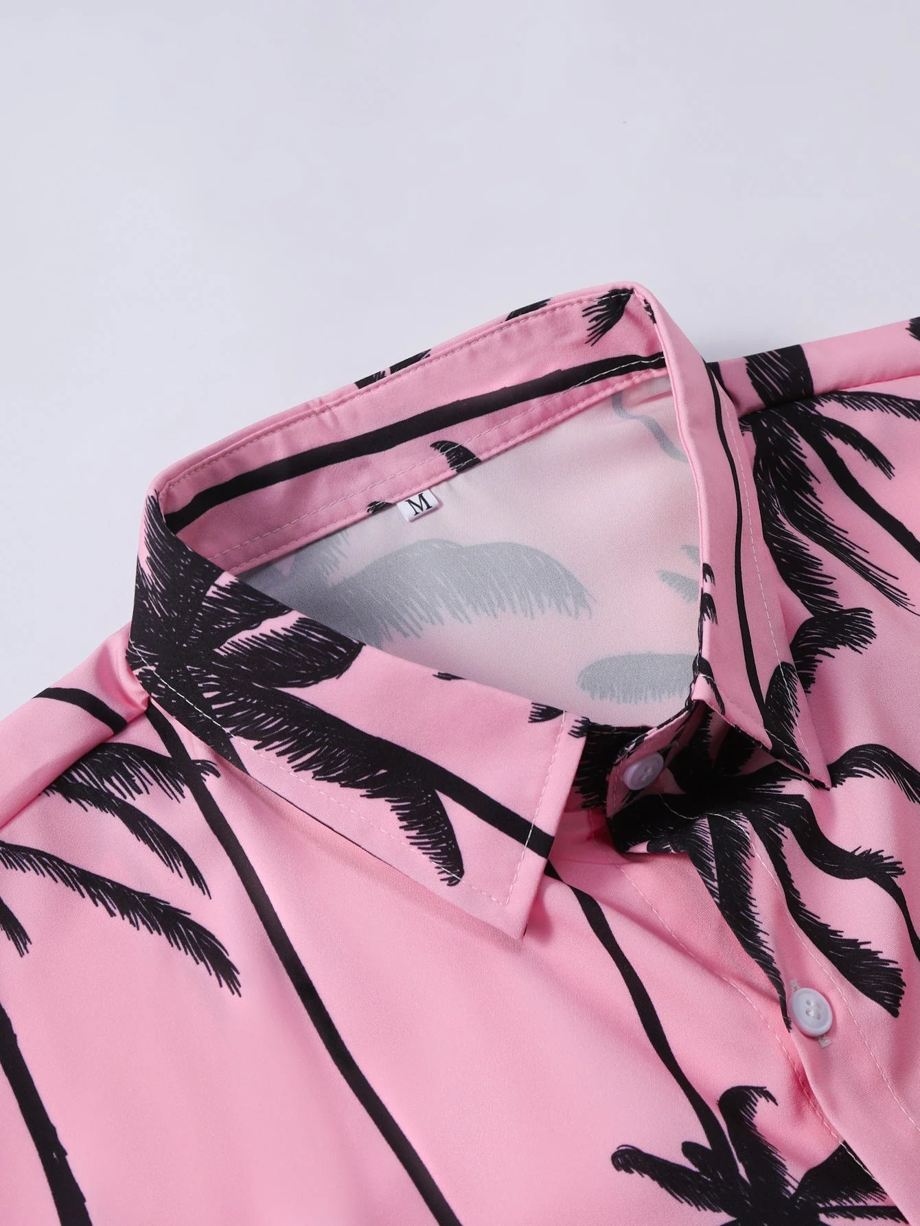 Heriberto® | Palm Tree Print Button Up Shirt & Swim Shorts - Image 7