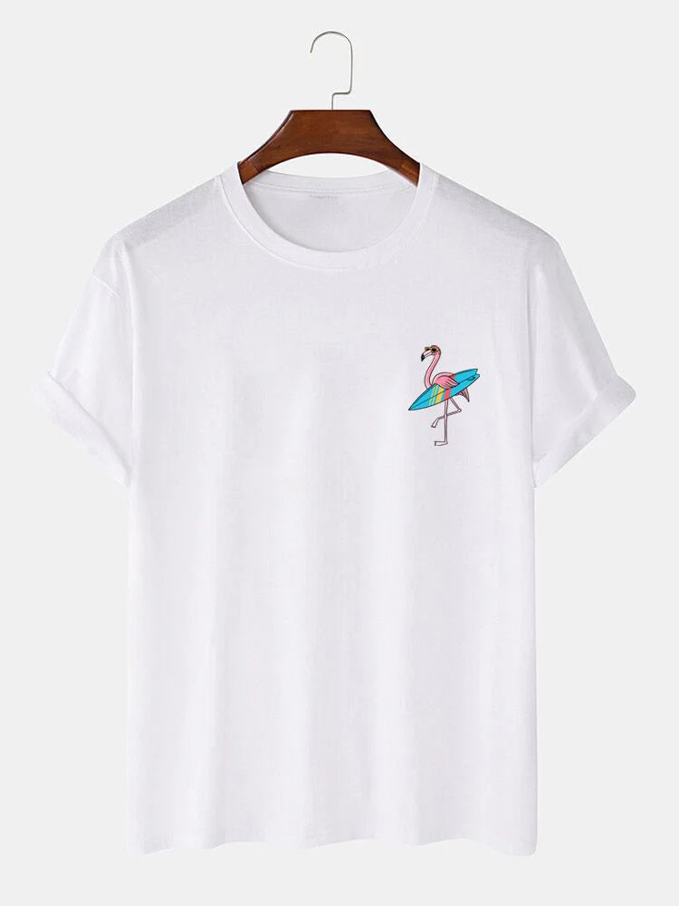 Herman® | Surf Flamingo Print T-Shirt - Image 3