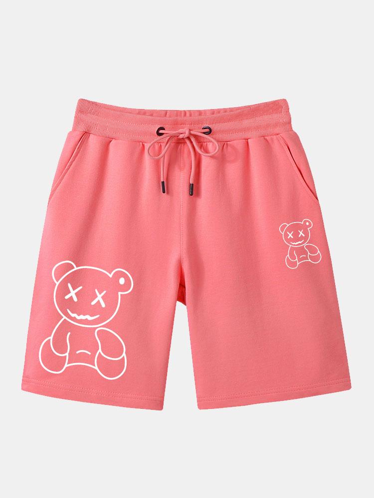 Hermenegildo® | Line Shaped Bear Print Shorts - Image 7
