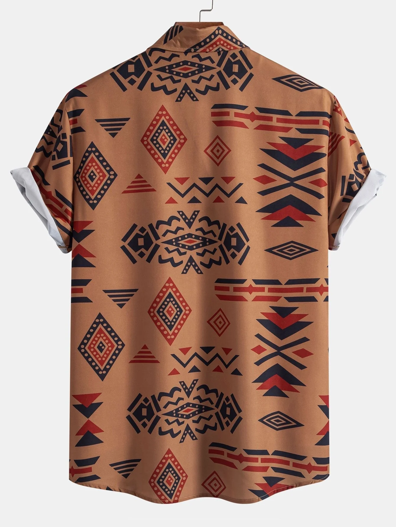Hermes® | Aztec Geometric Print Shirt & Swim Shorts - Image 7