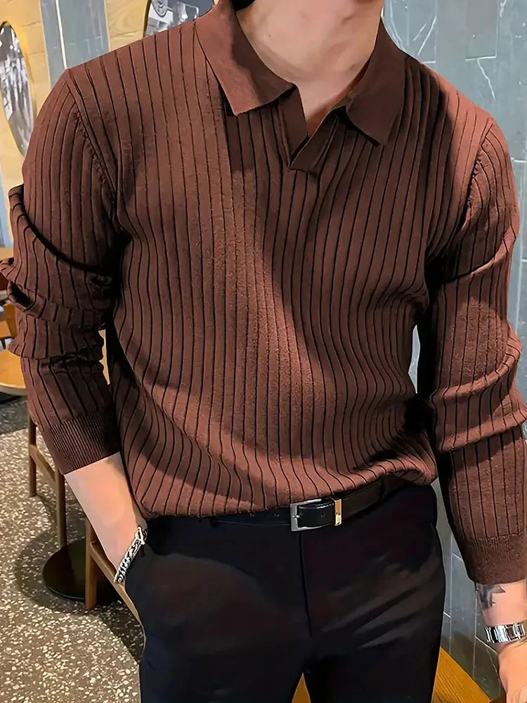 Hermes® | Long Sleeve Ribbed Polo - Image 8