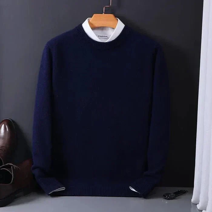Hernán® | Men’s Knitted Sweater With Crew Neck - Image 3