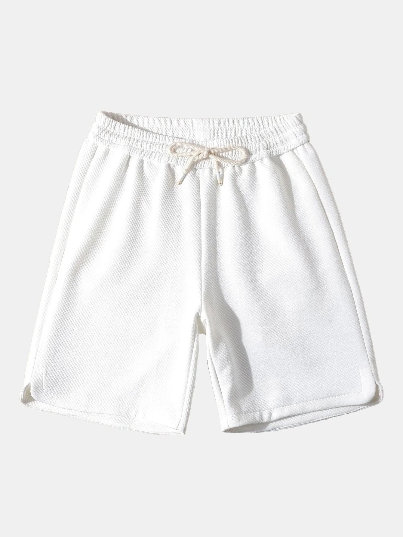 Herodoto® | Loose Fit Drawstring Twill Jacquard Shorts - Image 4