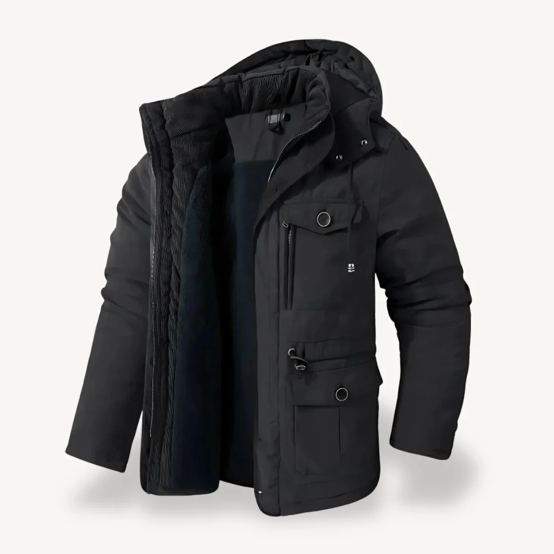 Higinio® | Men’s Winter Parka With Multiple Pockets - Image 4