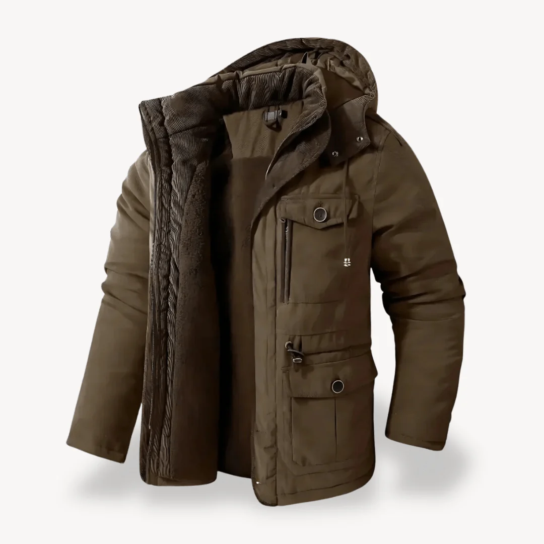 Higinio® | Men’s Winter Parka With Multiple Pockets - Image 5
