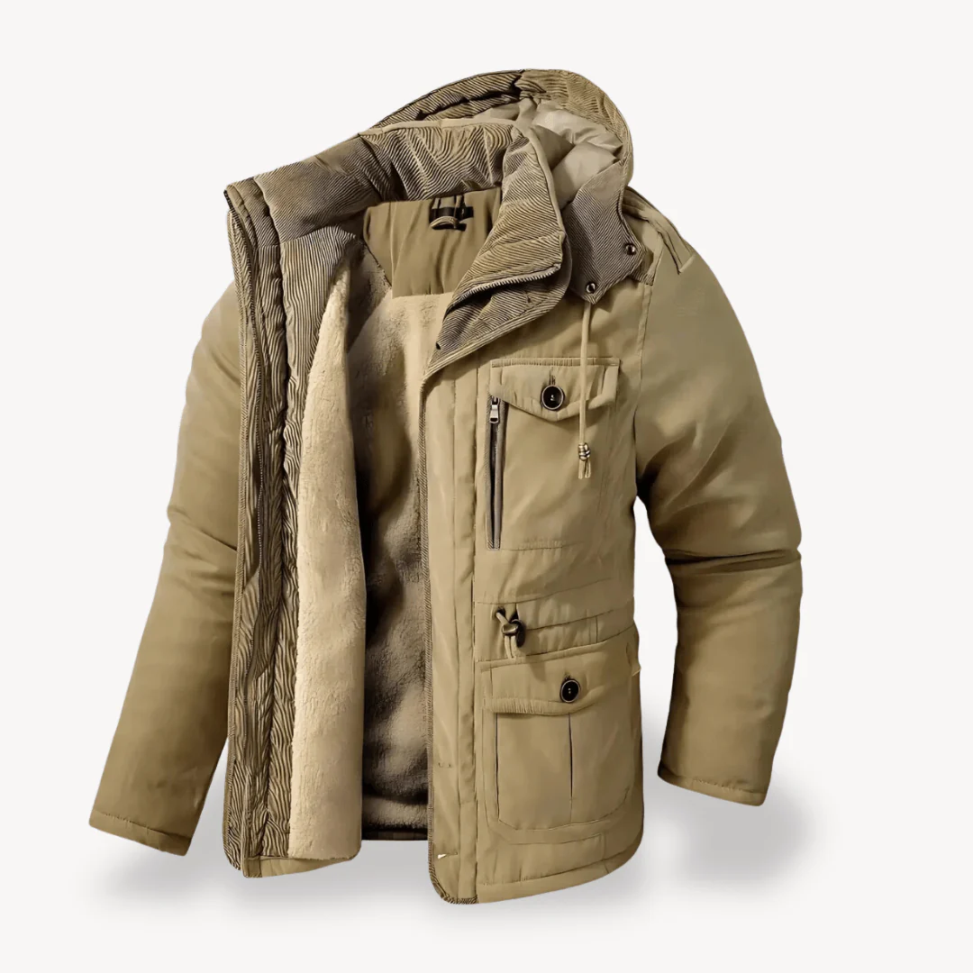 Higinio® | Men’s Winter Parka With Multiple Pockets - Image 7