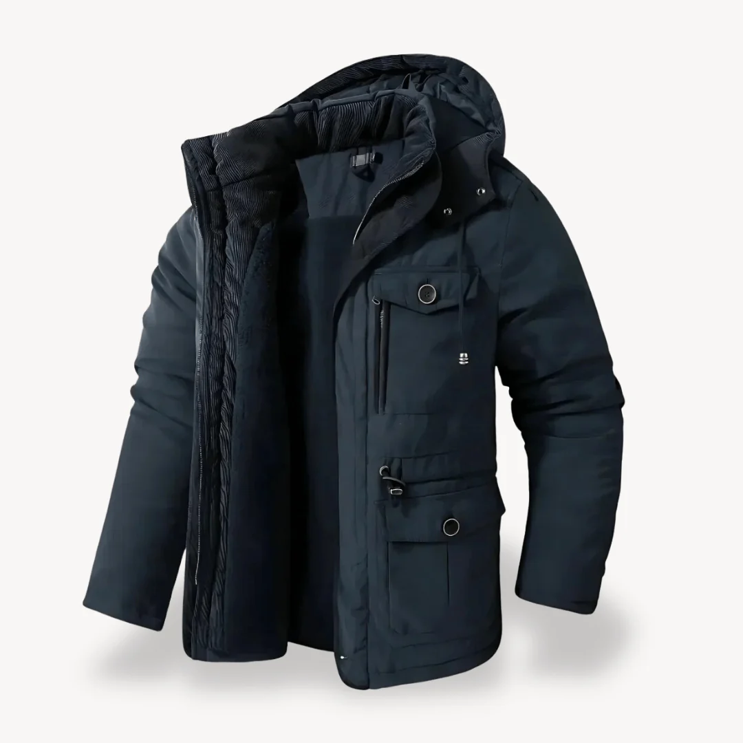 Higinio® | Men’s Winter Parka With Multiple Pockets - Image 8