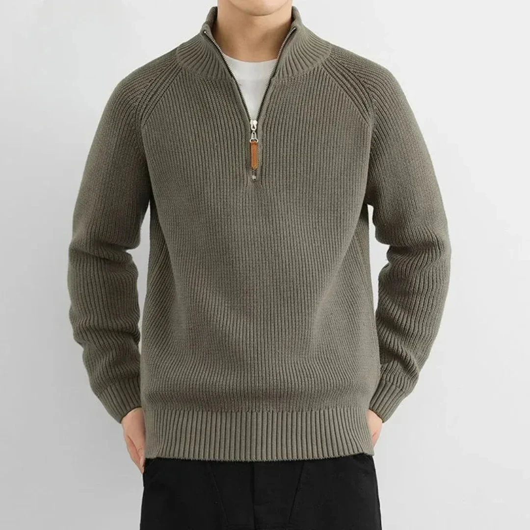 Higinio | Zip Knit Sweater