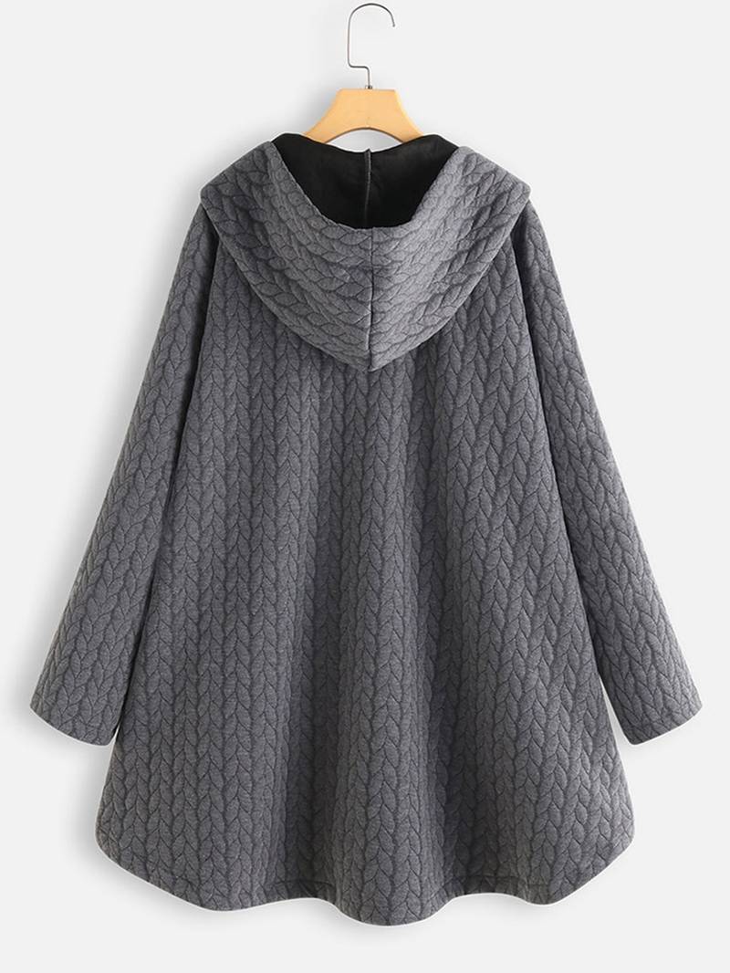 Hilario | Women's quilted hooded jacket with button placket - Image 13