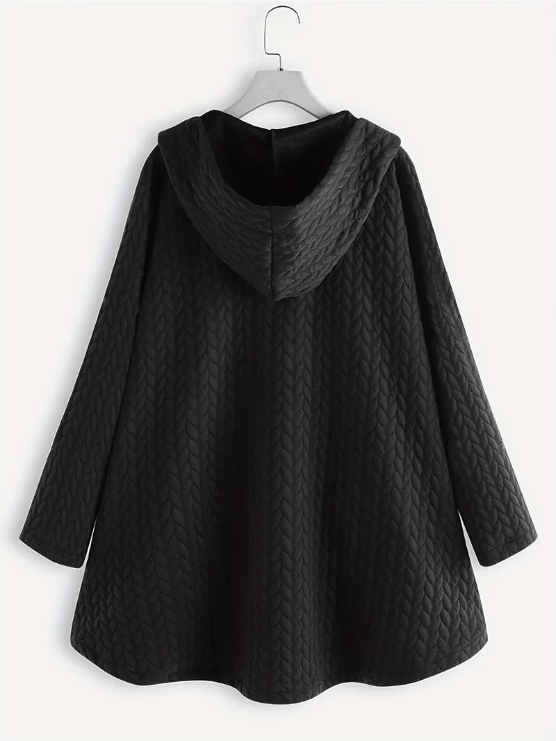 Hilario | Women's quilted hooded jacket with button placket - Image 17