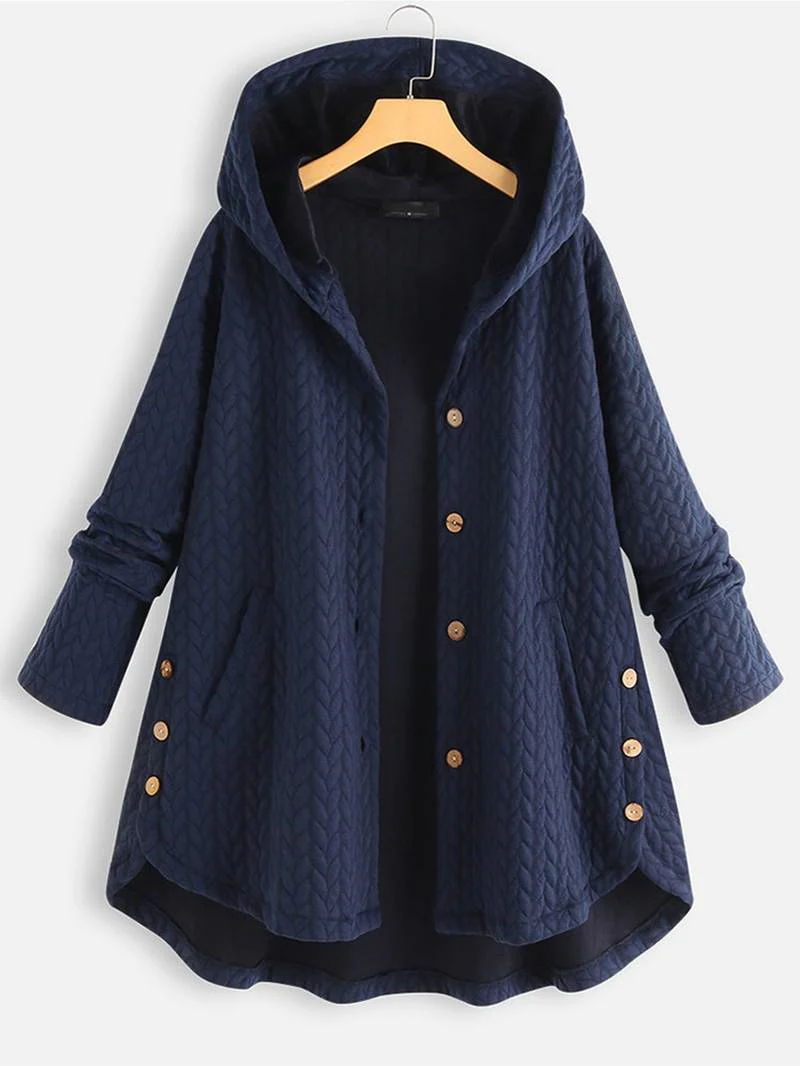 Hilario | Women's quilted hooded jacket with button placket - Image 19
